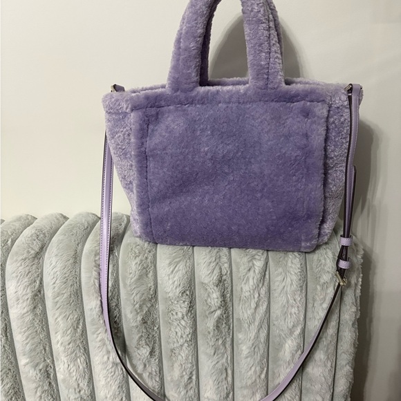 Kate Spade Lavender Fuzzy Purse - Picture 2 of 3
